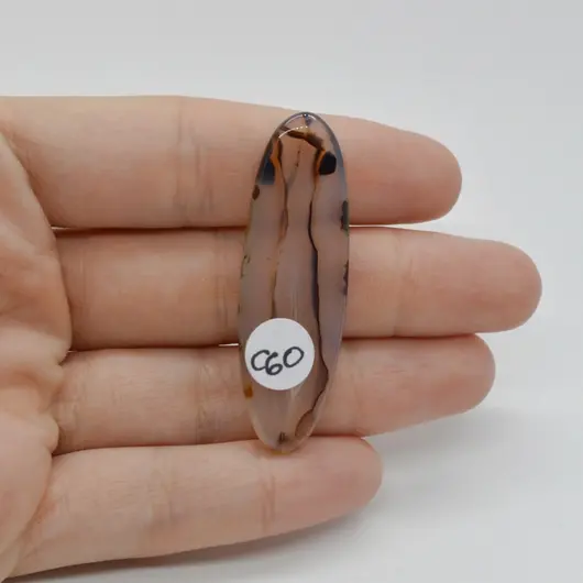 Cabochon Agat Montana 48x16x5mm C60, imagine 2