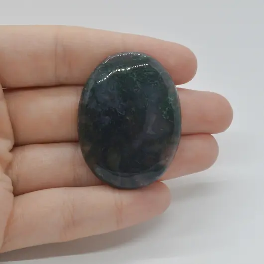 Cabochon Agat Moss 41x31x6mm C44