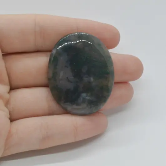 Cabochon Agat Moss 41x32x6mm C29