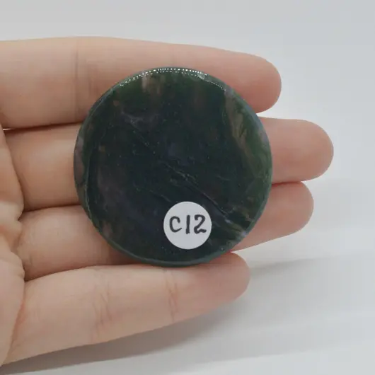 Cabochon Agat Moss 42x42x5mm C12, imagine 2