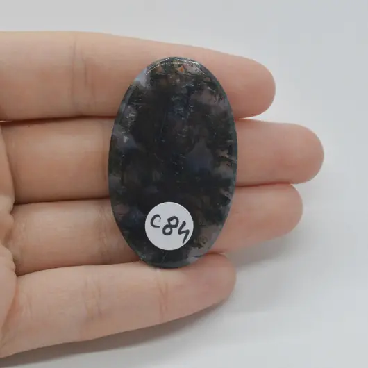 Cabochon Agat Moss 44x27x5mm C84, imagine 2