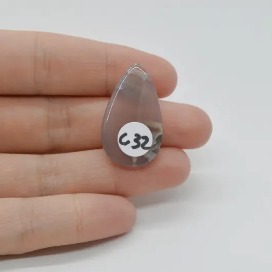 Cabochon Agat Turkish 30x18x5mm C32, imagine 2