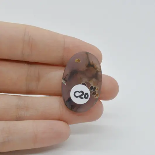 Cabochon Agat Turkish 31x20x5mm C20, imagine 2