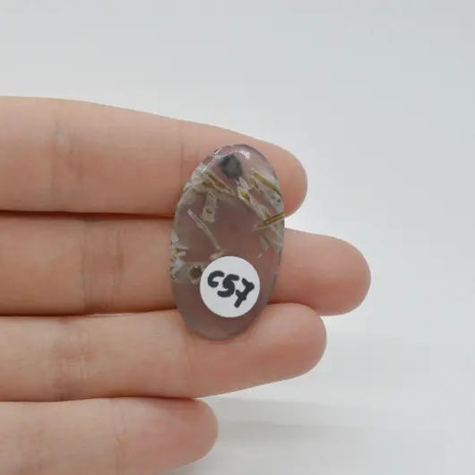 Cabochon Agat Turkish 32x18x4mm C57, imagine 2