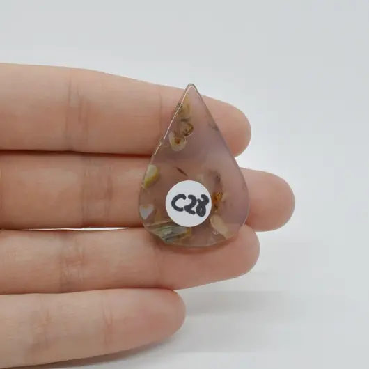 Cabochon Agat Turkish 36x24x5mm C28, imagine 2