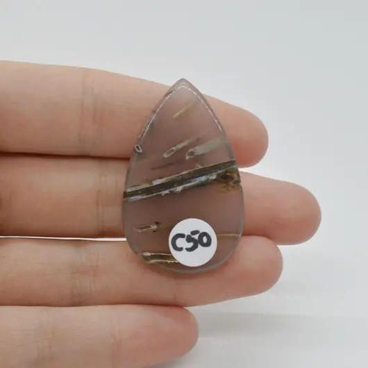 Cabochon Agat Turkish 41x25x5mm C50, imagine 2