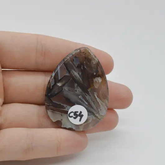 Cabochon Agat Turkish 43x32x5mm C54, imagine 2