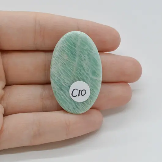 Cabochon Amazonit 40x24x7mm C10, imagine 2