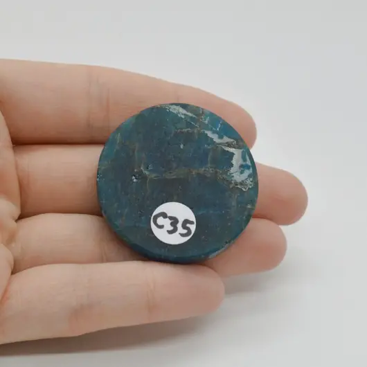 Cabochon Apatit 38x38x7mm C35, imagine 2