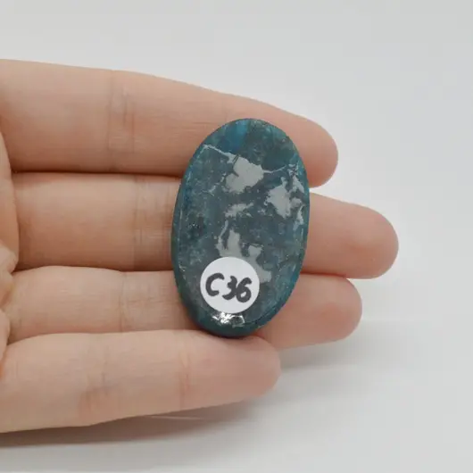 Cabochon Apatit 39x23x7mm C36, imagine 2