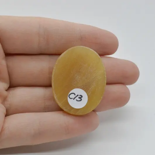 Cabochon Aragonit Galben 35x27x7mm C13, imagine 2