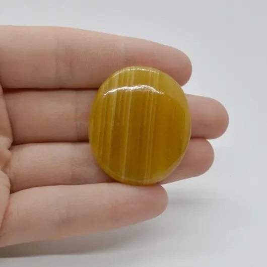 Cabochon Aragonit Galben 36x31x7mm C40