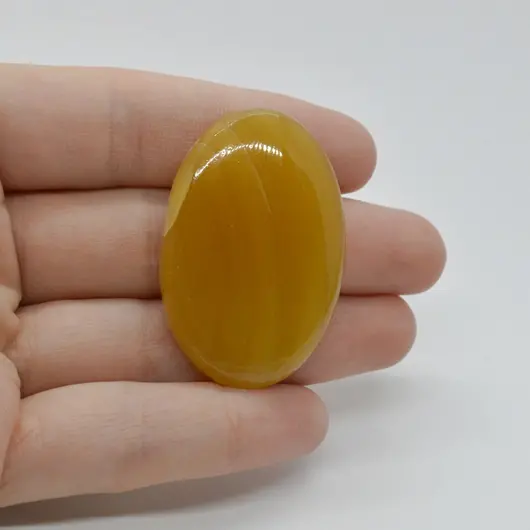 Cabochon Aragonit Galben 42x28x8mm C39