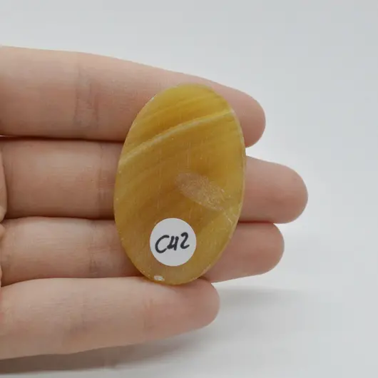 Cabochon Aragonit Galben 43x28x6mm C42, imagine 2