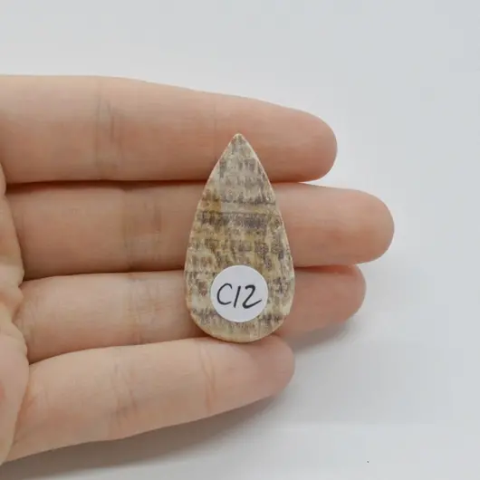 Cabochon Aragonit Peru 36x19x5mm C12, imagine 2