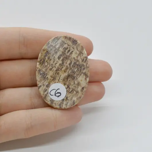 Cabochon Aragonit Peru 42x30x6mm C6, imagine 2