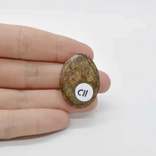 Cabochon Bronzit 31x22x5mm C11, imagine 2