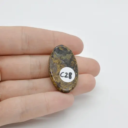 Cabochon Bronzit 32x19x5mm C28, imagine 2