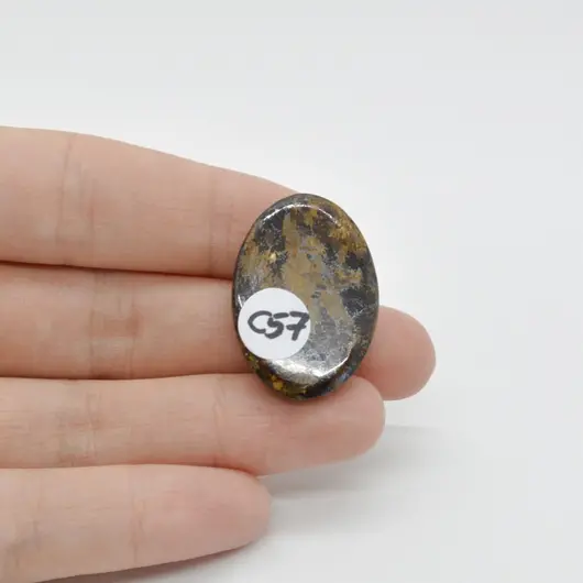 Cabochon Bronzit 29x20x7mm C57, imagine 2