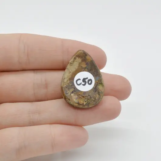 Cabochon Bronzit 29x21x7mm C50, imagine 2