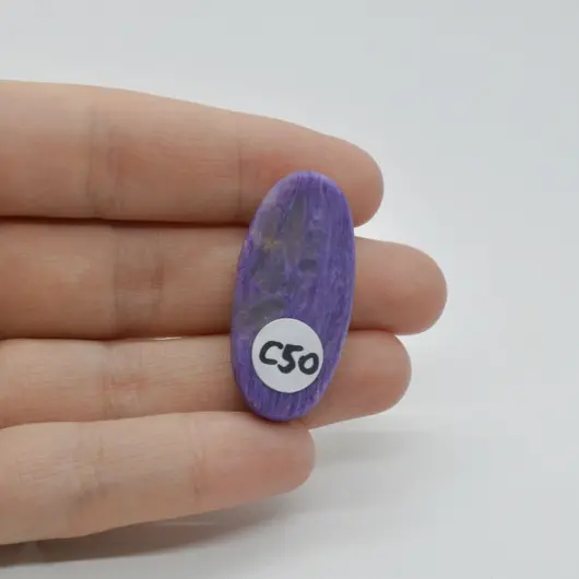 Cabochon Charoit 35x16x6mm C50, imagine 2