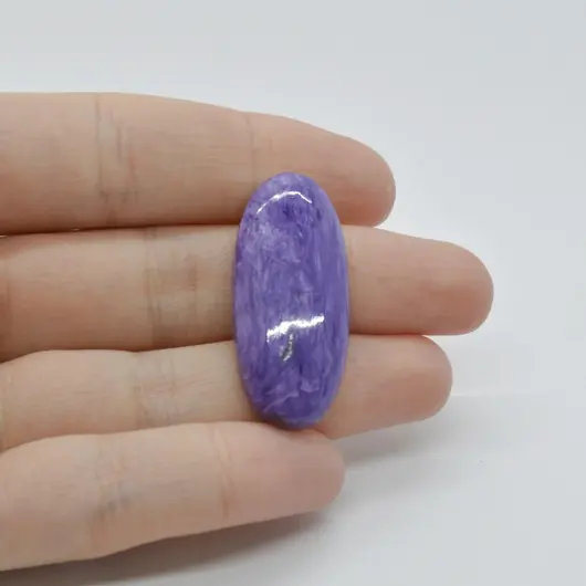 Cabochon Charoit 36x16x6mm C6