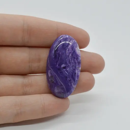Cabochon Charoit 38x21x7mm C47