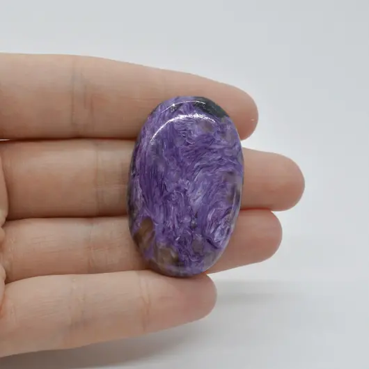 Cabochon Charoit 40x25x7mm C27