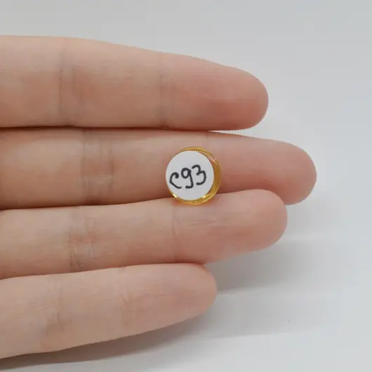 Cabochon Citrin 11x11x5mm C93, imagine 2