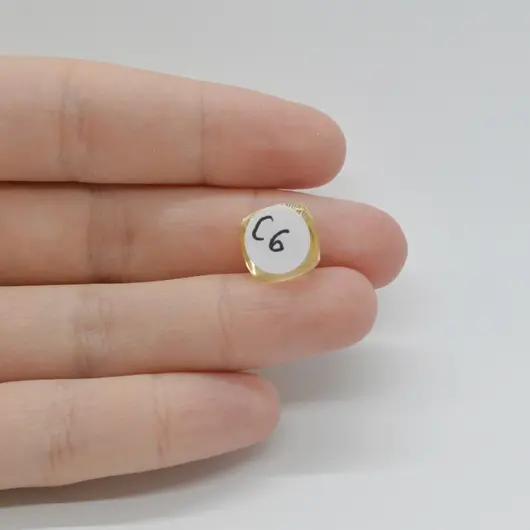 Cabochon Citrin 11x11x7mm C6, imagine 2