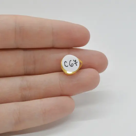 Cabochon Citrin 12x10x5mm C67, imagine 2