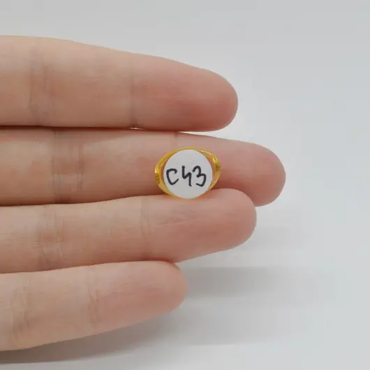 Cabochon Citrin 13x10x5mm C43, imagine 2