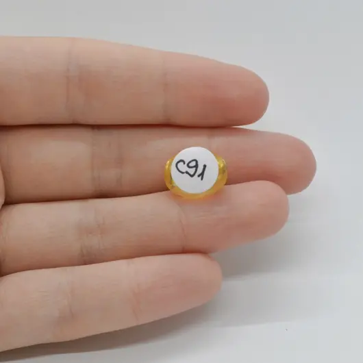 Cabochon Citrin 13x10x6mm C91, imagine 2