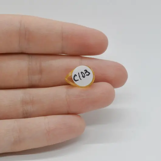 Cabochon Citrin 14x10x6mm C103, imagine 2