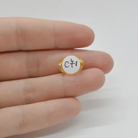 Cabochon Citrin 14x10x6mm C71, imagine 2