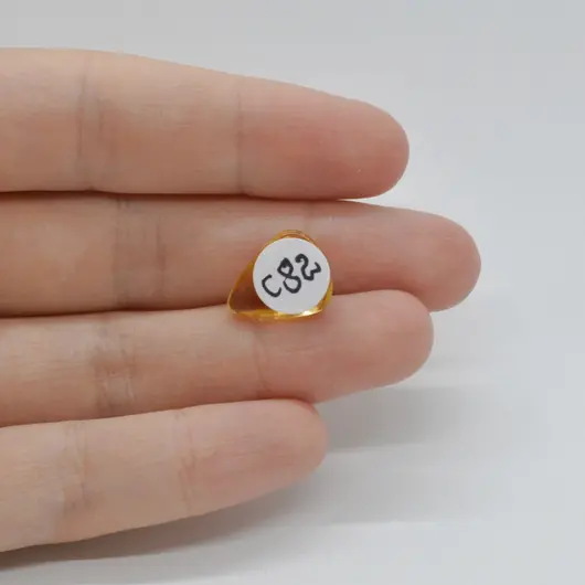 Cabochon Citrin 14x11x4mm C82, imagine 2
