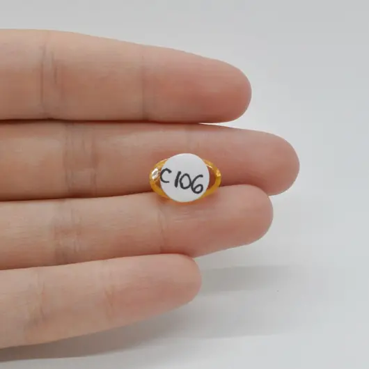 Cabochon Citrin 14x9x5mm C106, imagine 2
