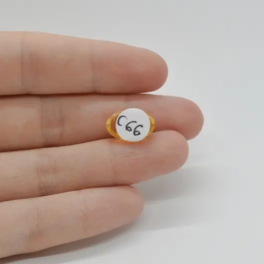Cabochon Citrin 14x9x5mm C66, imagine 2
