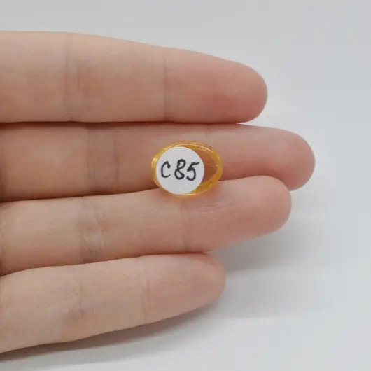 Cabochon Citrin 15x11x6mm C85, imagine 2
