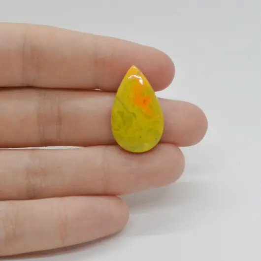 Cabochon Jasp Bumble Bee 24x15x5mm C130