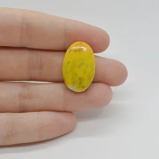 Cabochon Jasp Bumble Bee 24x16x5mm C139