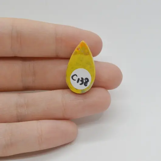 Cabochon Jasp Bumble Bee 25x14x5mm C138, imagine 2