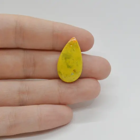 Cabochon Jasp Bumble Bee 25x14x5mm C138