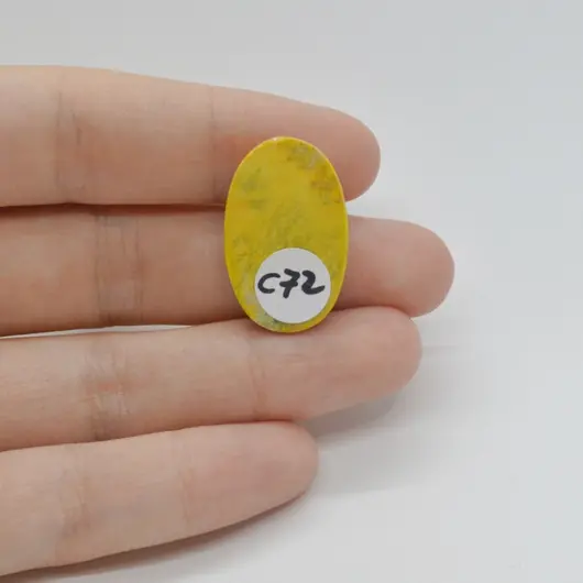 Cabochon Jasp Bumble Bee 26x16x5mm C72, imagine 2