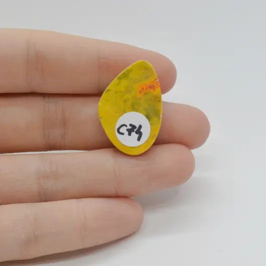 Cabochon Jasp Bumble Bee 27x18x5mm C74, imagine 2