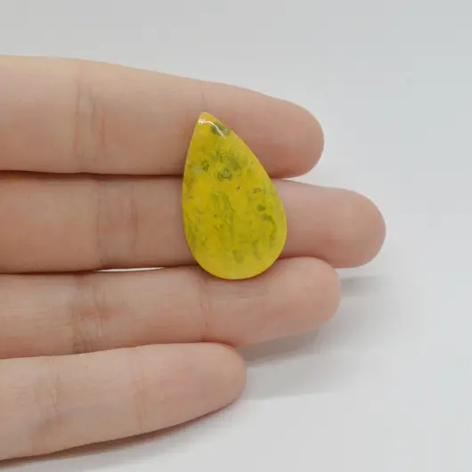 Cabochon Jasp Bumble Bee 28x17x4mm C86