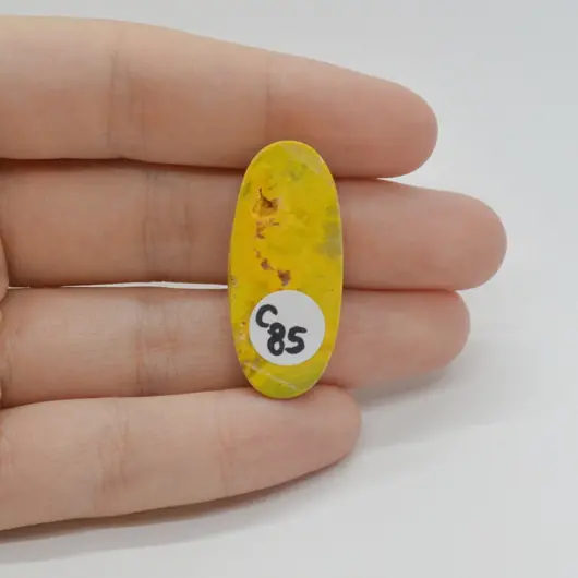 Cabochon Jasp Bumble Bee 34x15x4mm C85, imagine 2