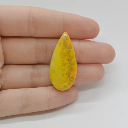 Cabochon Jasp Bumble Bee 35x16x5mm C2