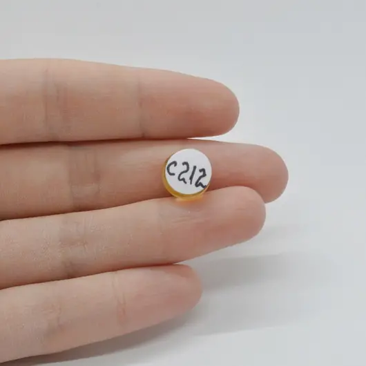 Cabochon Citrin 11x11x6mm C212, imagine 2