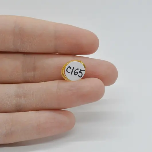 Cabochon Citrin 12x10x5mm C165, imagine 2